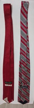 Stafford JCPenney & Macy's of London Men's Neckties Lot of 2 Red Striped